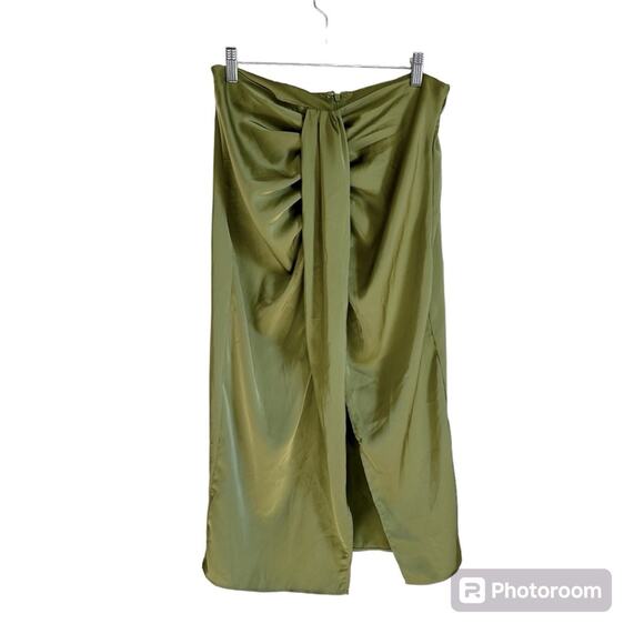 Shein women’s maxi skirt‎ large green - Picture 1 of 7